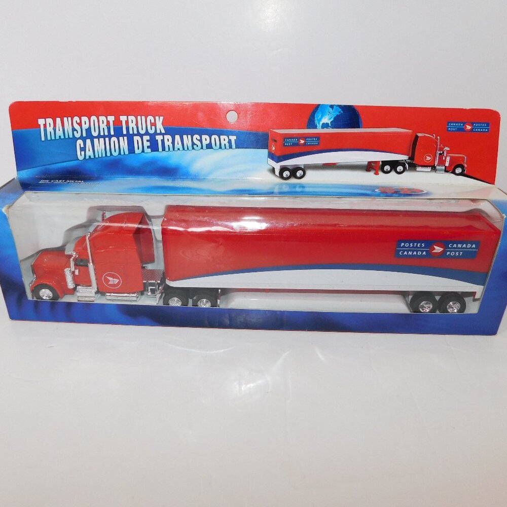 VTG 12" Canada Post Transport Truck with Die Cast Cab Toy New